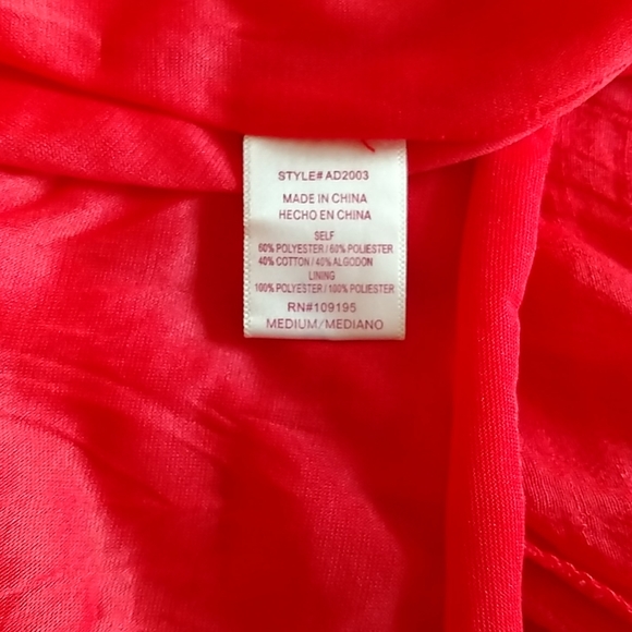 Annabelle orange strapless peasant dress SzM - Picture 7 of 8